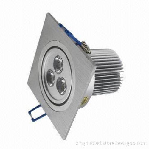 Dimmable square LED downlight